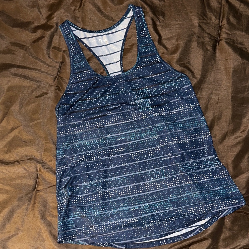 Zyia Active Women's Blue Patterned Havana Tank Top